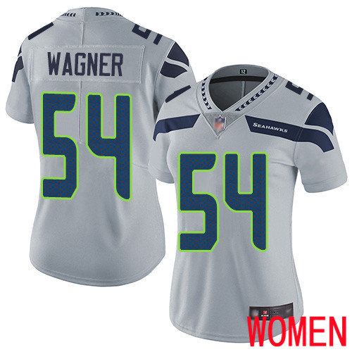 Seattle Seahawks Limited Grey Women Bobby Wagner Alternate Jersey NFL Football 54 Vapor Untouchable